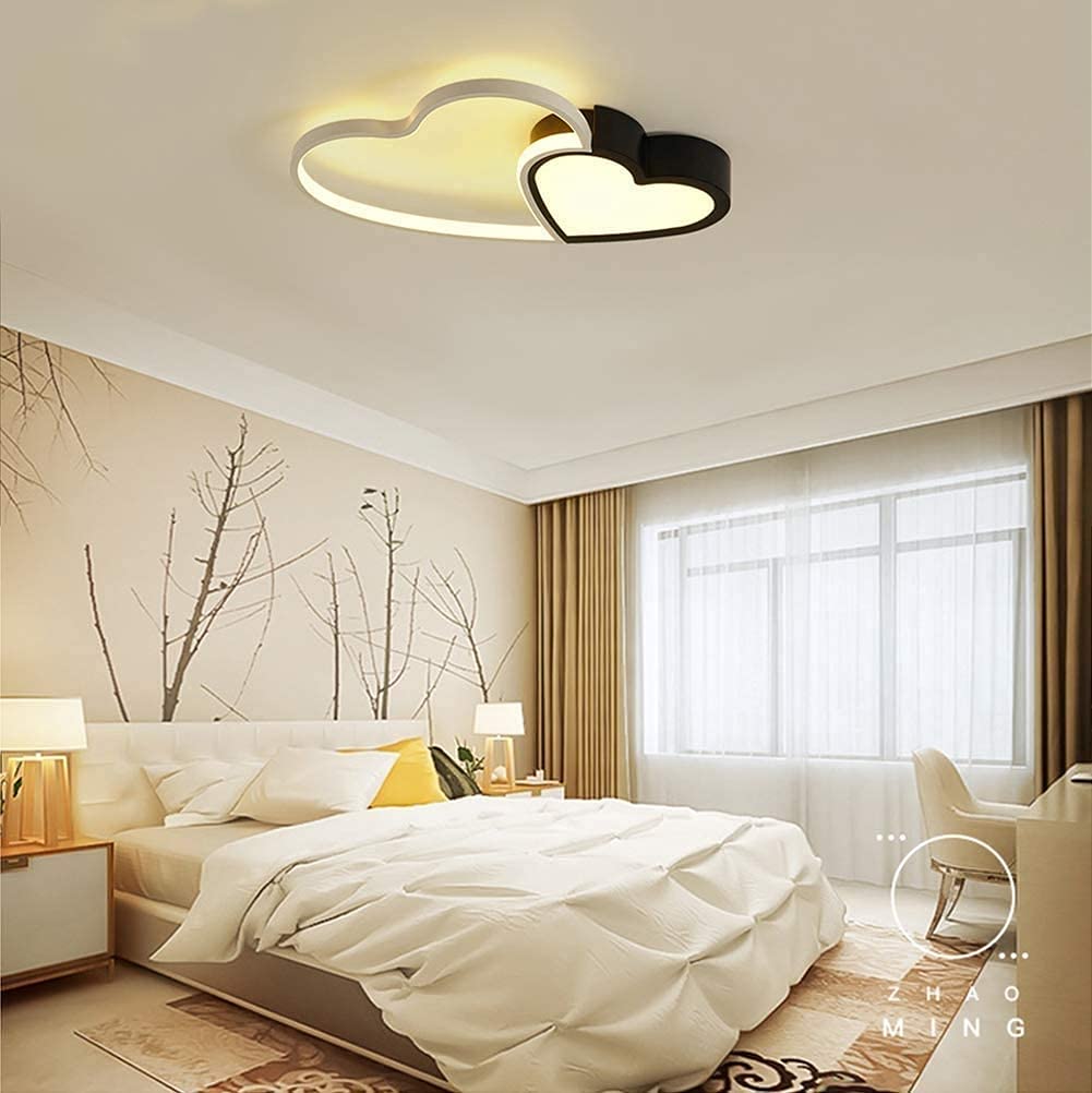 Prosta lampa sufitowa LED z aluminium Romantyczna lampa do sypialni Kreatywna osobowość Study Lamp Wick Shaped Wedding Room