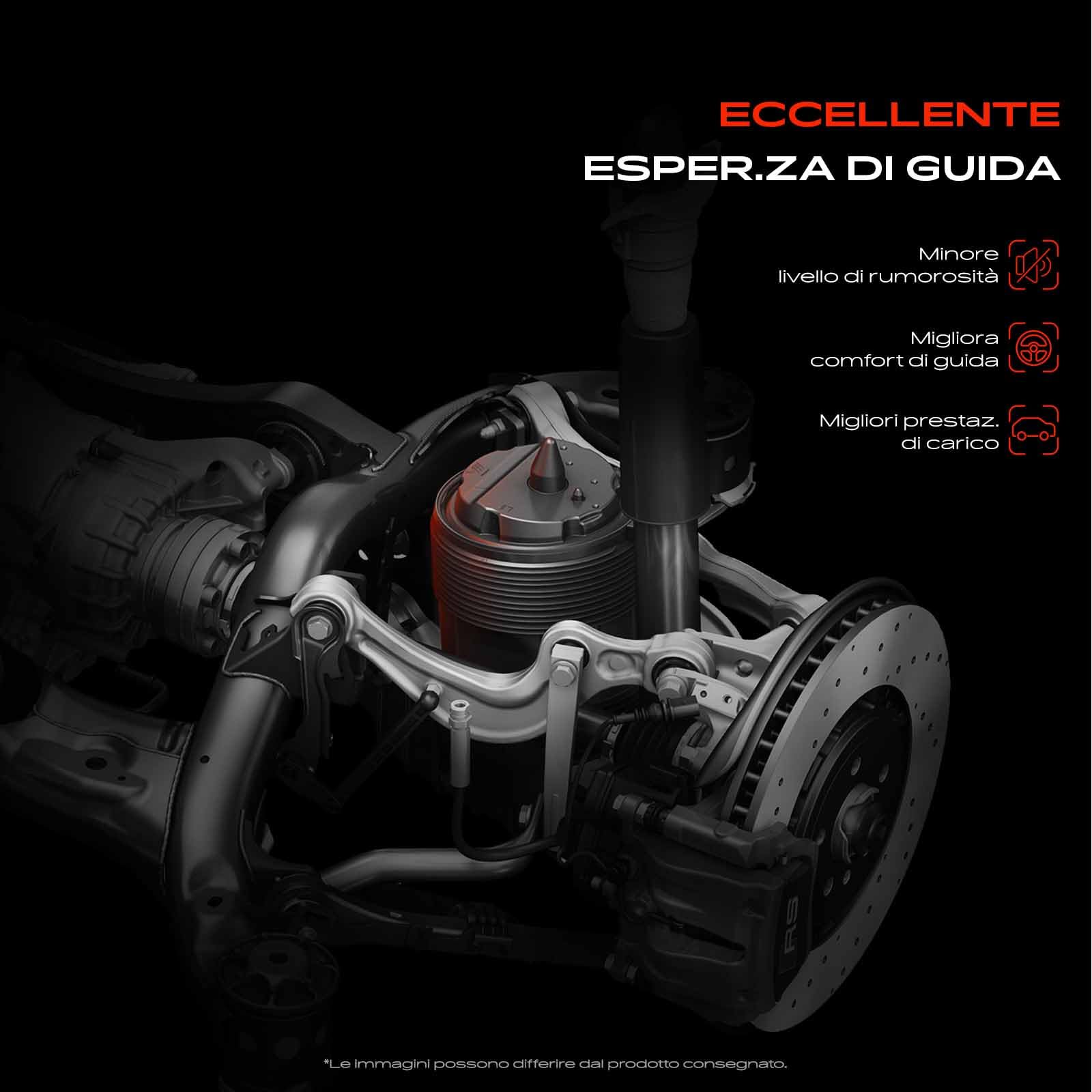 Frankberg Molla pneumatica sospensione pneumatica posteriore sinistra | Compatibile con: Classe E W211, Classe E Modello T S211, CLS C219