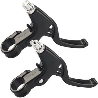 Gashwer Universal 2.2cm Bike Brake Levers Aluminum Alloy V-Brake Handlebar Bicycle Brake Handle for Most Bicycle, Mountain Bike, Road Bike 1 Pair (Black) - Amazon product rated Grade A