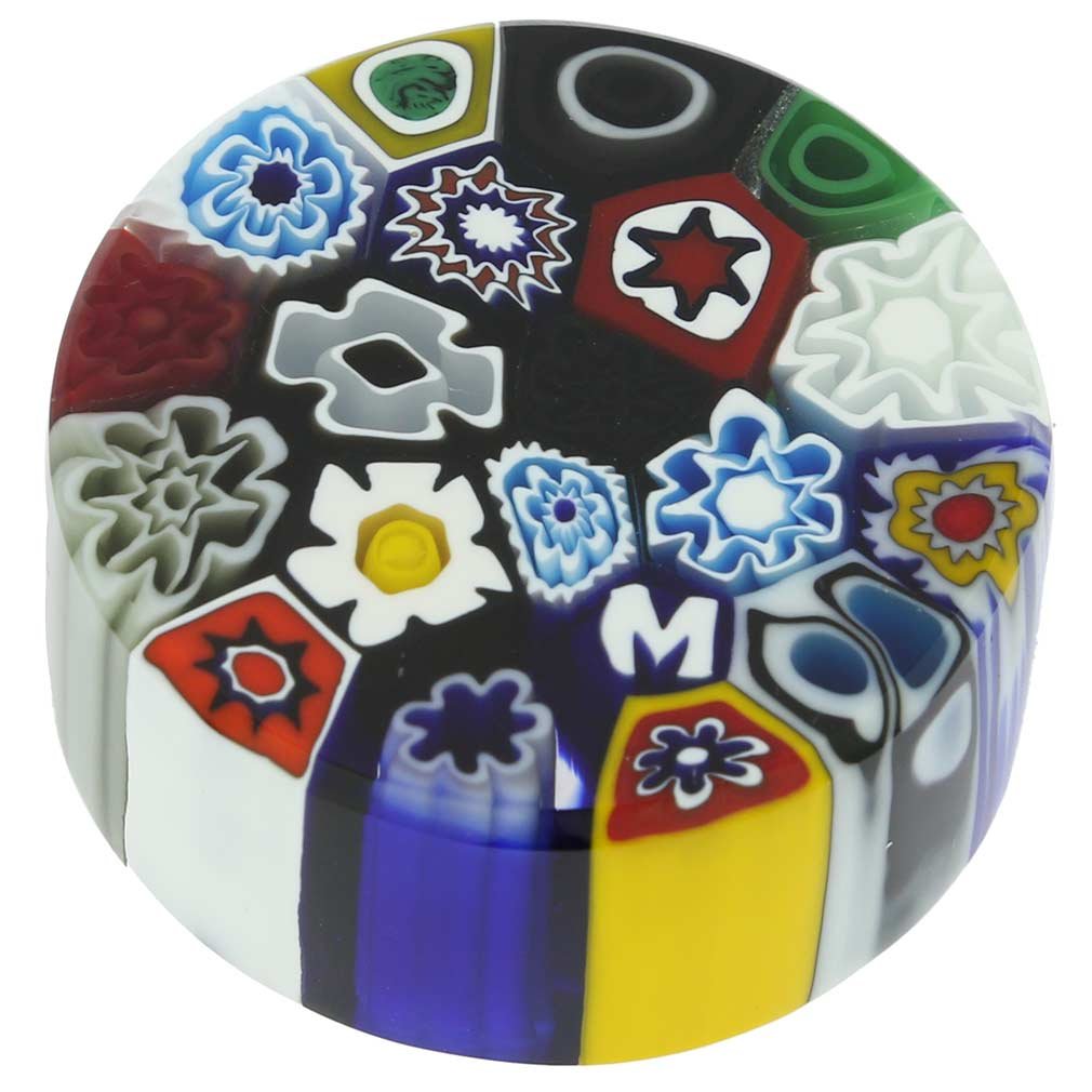 Murano Glass ムラーノガラス ペーパーウエイト ミルフィオリ Amazon.co.jp: ベネチアングラス ムラノ ガラスペーパーウェイト
