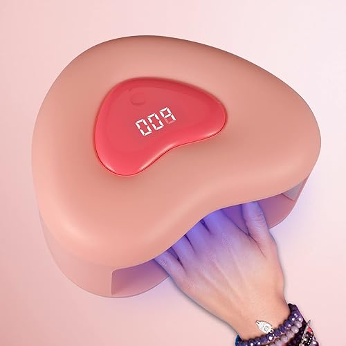 Lámpara de uñas LED UV, 280 W de alta potencia, 53 cuentas de doble luz, 3 ajustes de temporizador y lámpara de fototerapia de manicura profesional