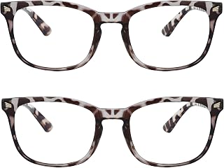 2 PCS Blue Light Glasses for Woman, Blue Light Glasses Men Bluelight Blocking Glasses Eyeglasses For Reading Gaming