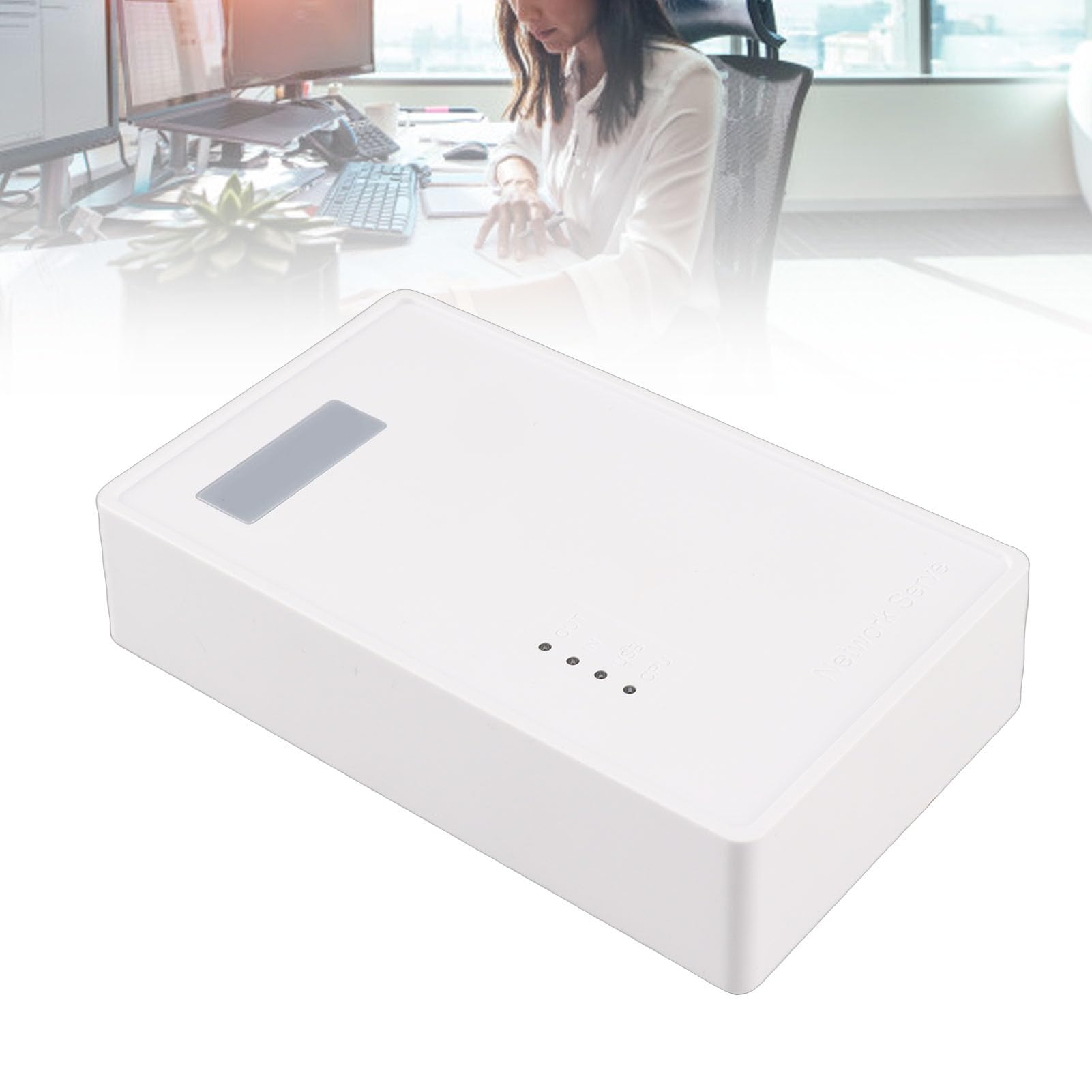 Generic Server di Stampa Wireless USB con velocità di 480 Mbps per più Utenti in Ufficio, Leggero Bianco 1 unità