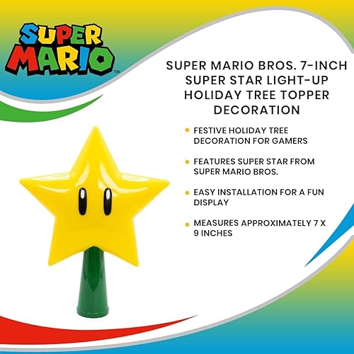 Miniatura 6 de Super Mario Bros. Decoración para árbol navideño con luz de 7 pulgadas, decoración de fiesta de Navidad, decoración de árbol de Navidad, adornos