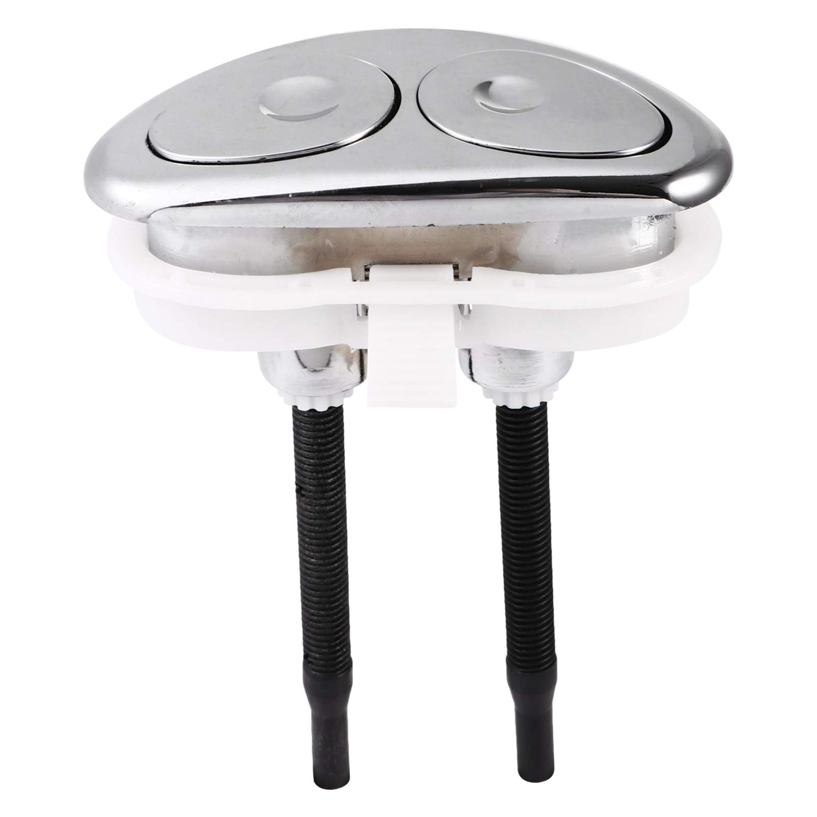 Botón Descarga Inodoro Doble Manguera - Cromado Para Cisternas Ocultas