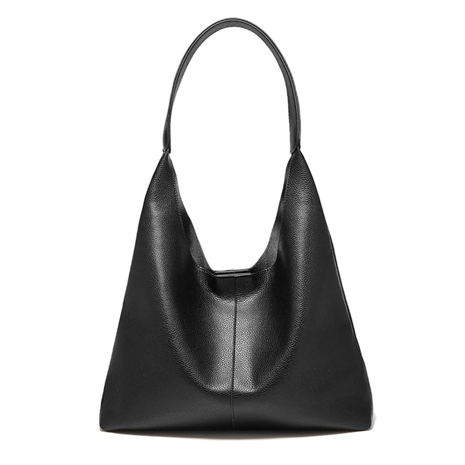 Grand sac à bandoulière en cuir fendu fourre-tout femme