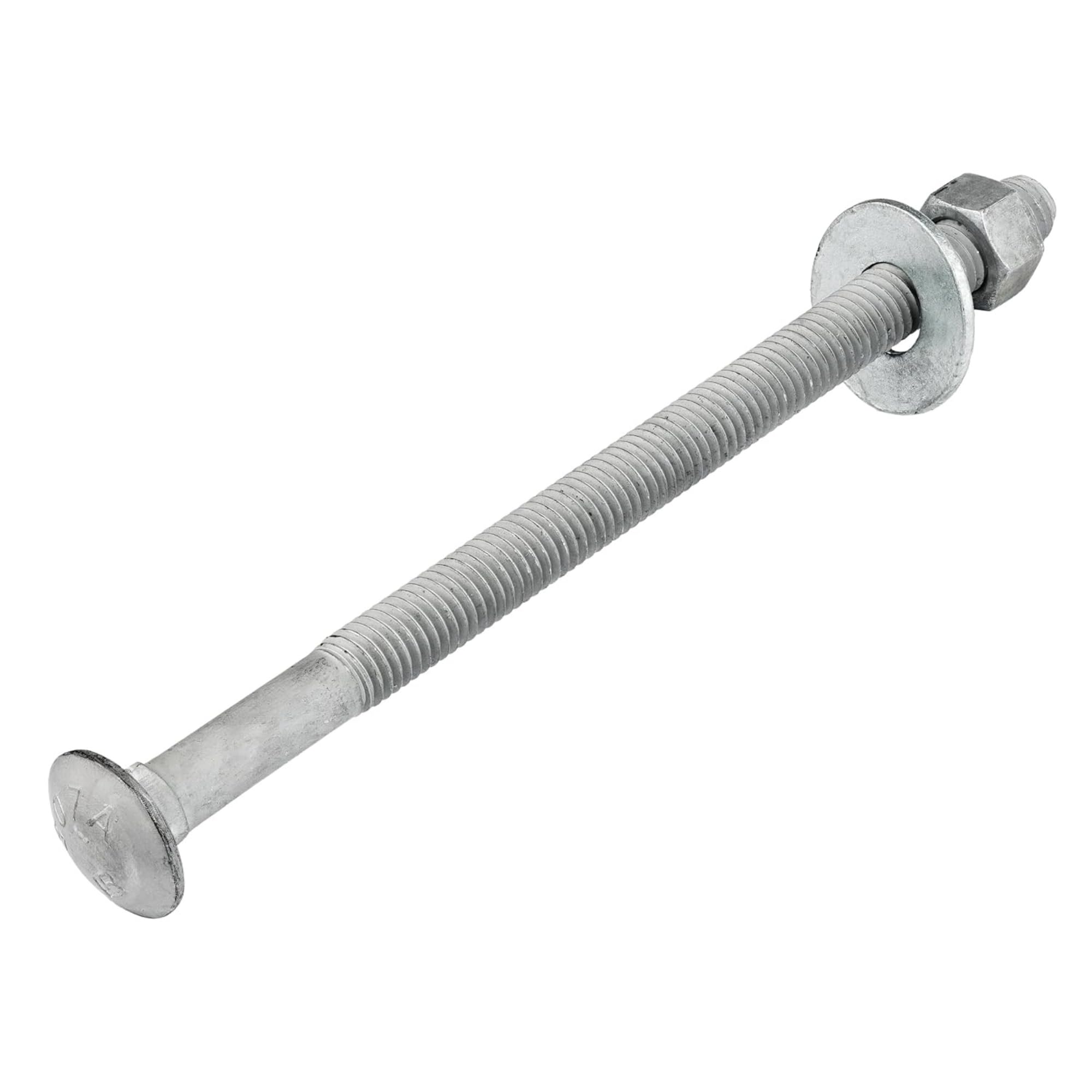 Galvanized Carriage Bolts - 50 Pack for Outdoor Projects -14