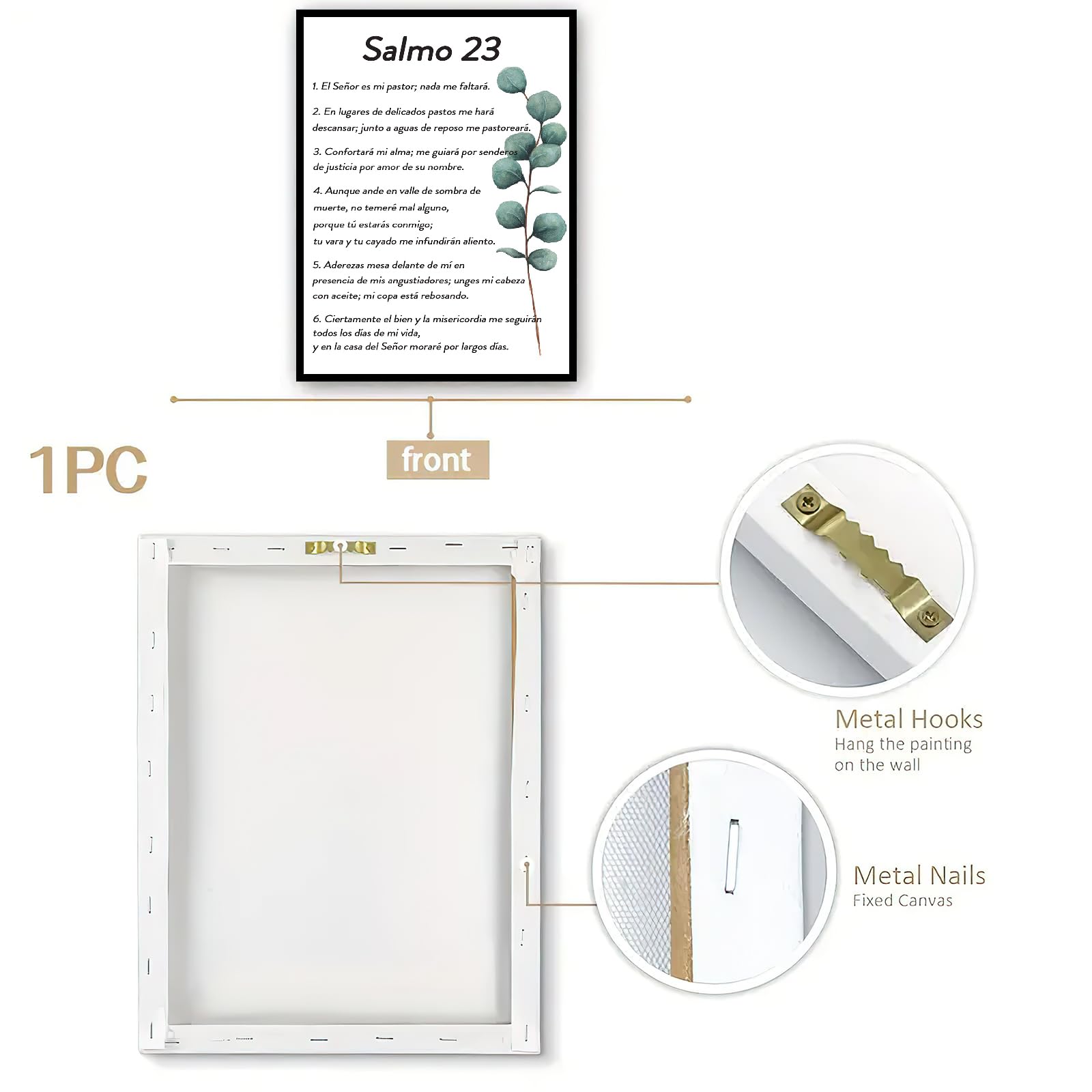 Quadro - Salmo 91 (leão Sépia) | Produtos Especiais