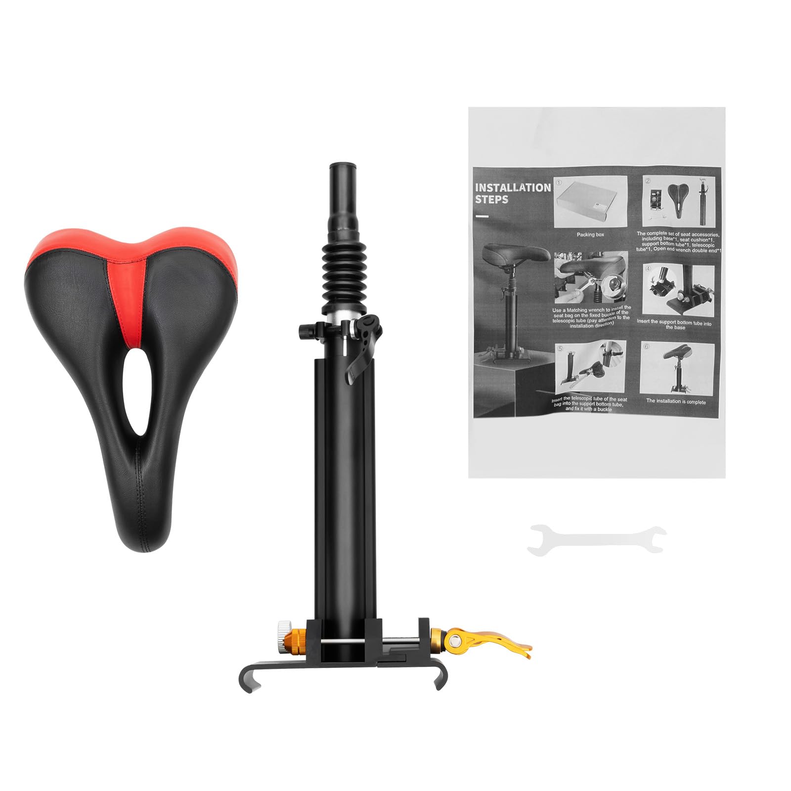 SXOPU Support De Selle Pour Scooter Électrique - Plaque Inférieure De Montage, Installation Facile DIY - Accessoire Trottinette
