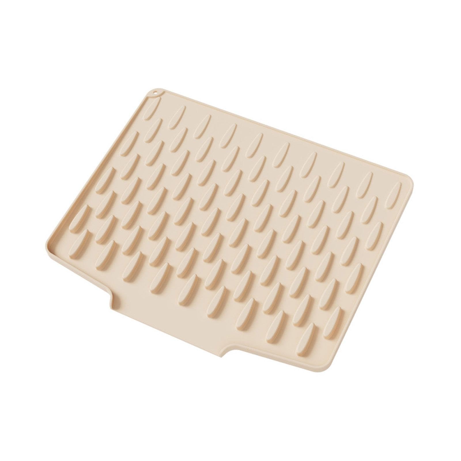 XAGMODSHN Nonslip Angled Drying Mat for Kitchen Countertops Silicone Drainage Pad Multifunctional Drain Solution Kitchen Sink Countertop Silicone Pad