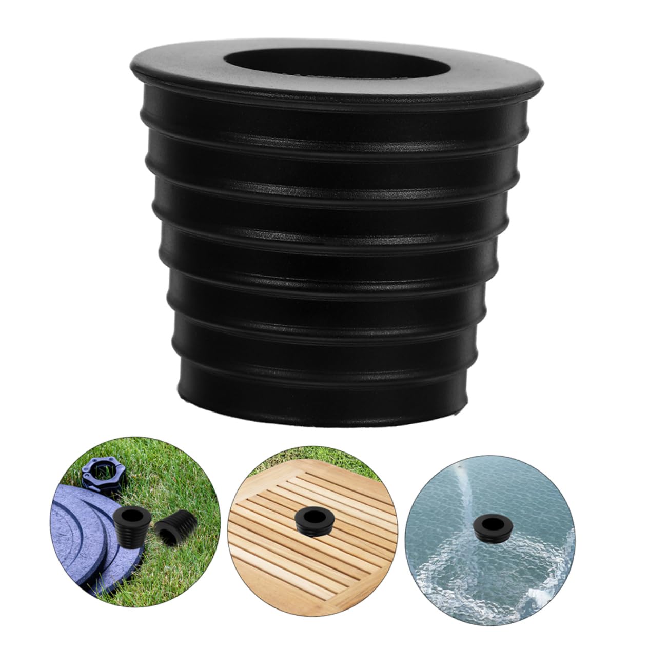 YARNOW Lot de 10 Pieds De Parasol À roulettes Pièces De Rechange pour Parasol De Terrasse Accessoires Stabilisant Et Résistant Vent