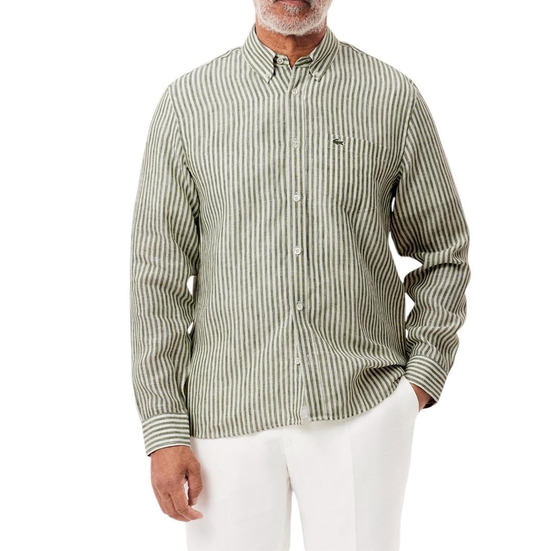 Lacoste Men's Regular Fit Linen Shirt