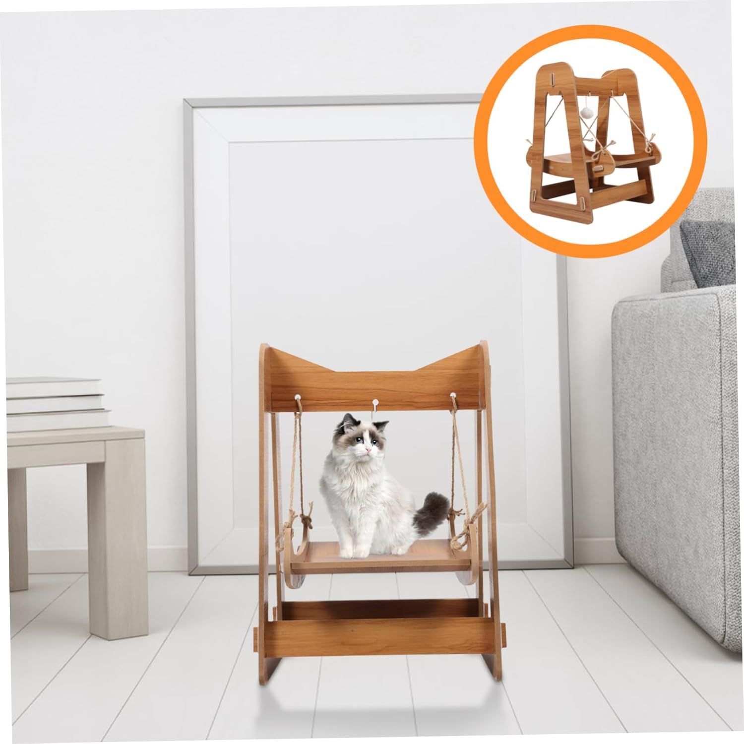 Cat Hammock Indoor Pet Swing Bed Cozy Resting Place for for Seasons for Indoor Use