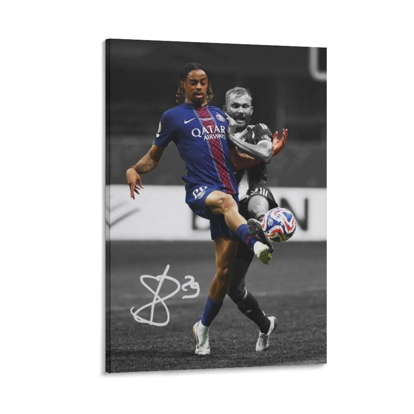 ASUIU Bradley Barcola Canvas Poster Artworks Canvas Poster Wall Art Prints Home Modern Decor 20x30inch(50x75cm)