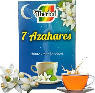 Therbal 7 Blossoms Herbal Tea – 25 Tea Bags – Caffeine-Free, Natural Infusion with Chamomile, Passionflower, Valerian, Hibiscus & More – Relaxing Nighttime Blend