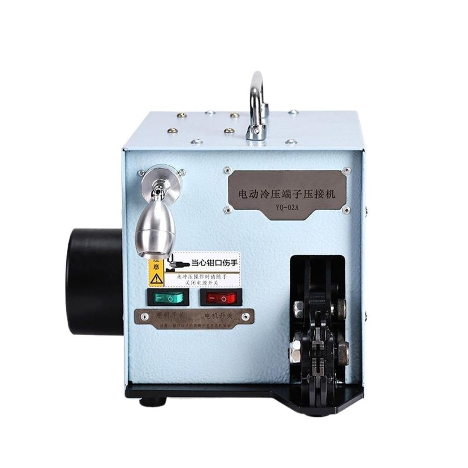YQ-02A Maszyna do zaciskania terminali 60W 50 Hz Elektryczne narzędzia do zaciskania terminali na zimno z wymiennymi zestawami matryc(Gold)