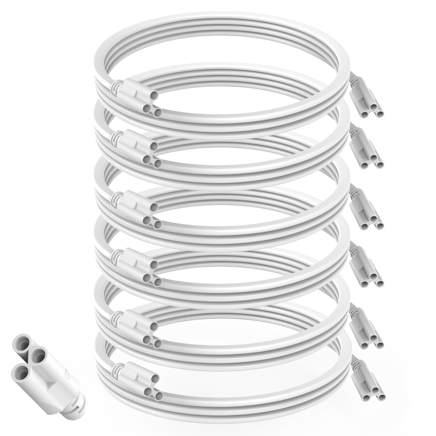 Snapklik.com : JESLED T5 T8 Extension Cords, 5ft Linkable Wire Cable ...