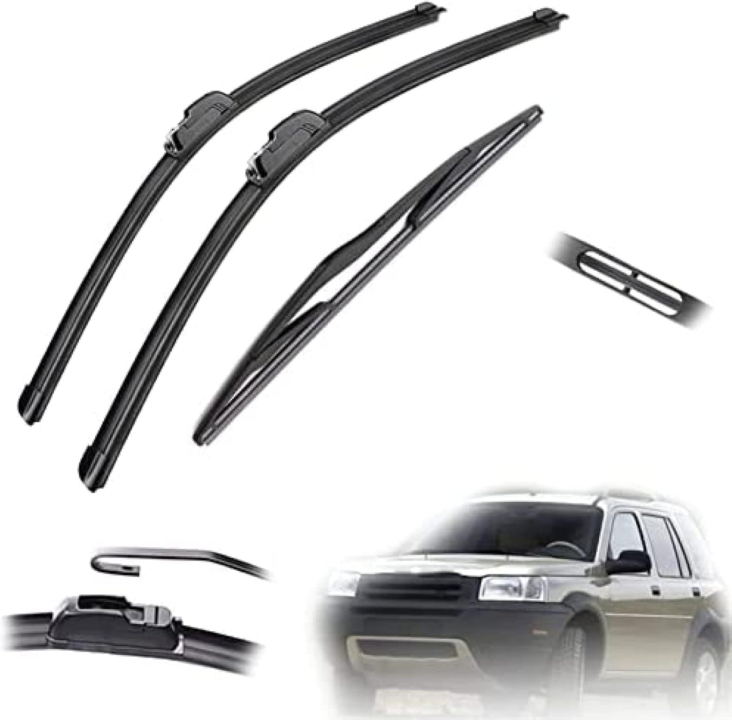 MadongJ Windshield Windscreen Wiper Blades for Land Rover Freelander 1 MK1 1997 1998 1999 2000 2001 2002 2003 2004 2005 2006, Replacement Blades All-Weather Performance Streak-Free Windshield Wipers