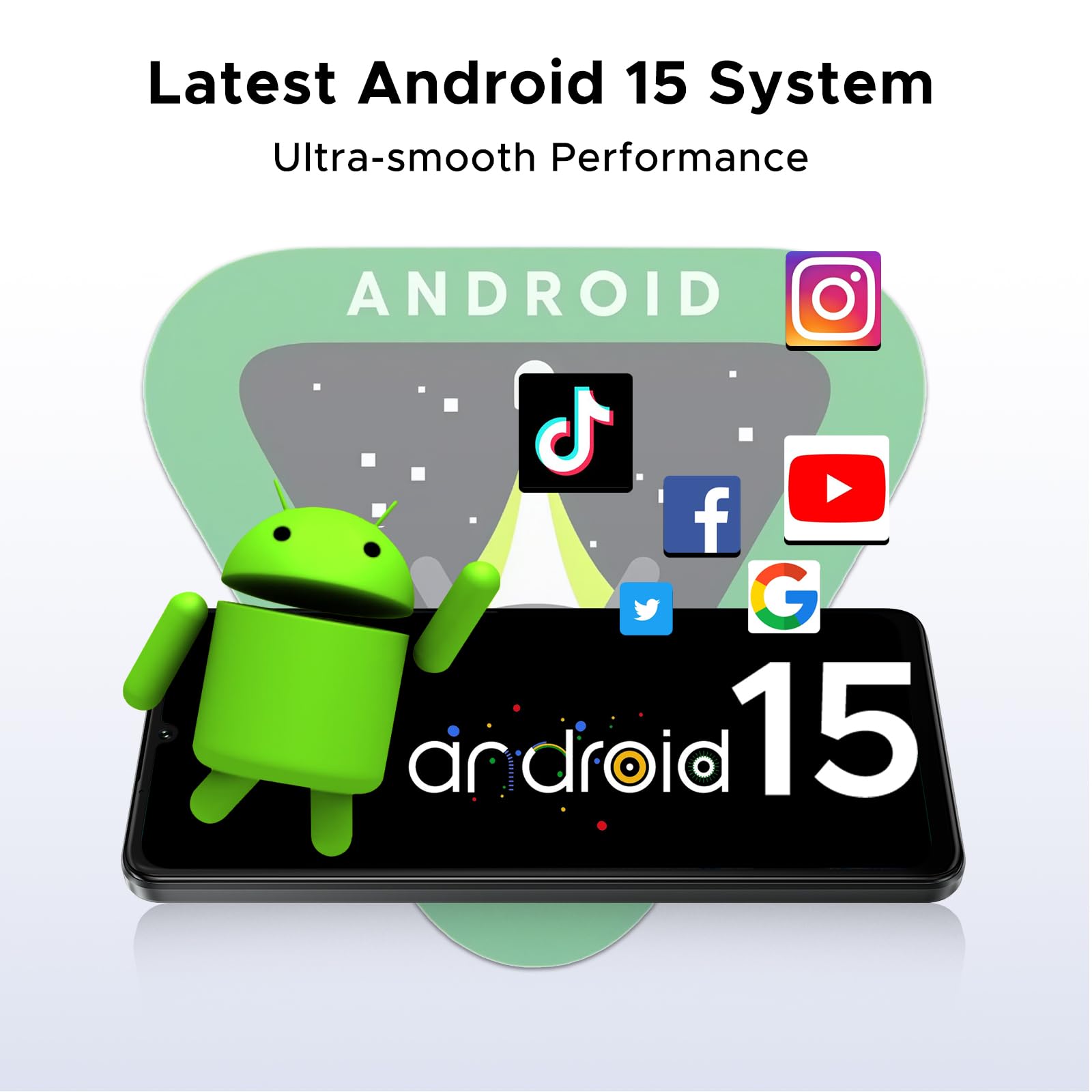 DOOGEE Note 59 Pro Unlocked Cell Phone 5G Android 15,32GB+256GB/TF 2TB Android Phone,6250mAh Battery,6.75"HD+120Hz Cellphone,16MP+8MP,5G Dual SIM Smartphone,Widevine L1/NFC/Face Unlock/Fingerprint/OTG