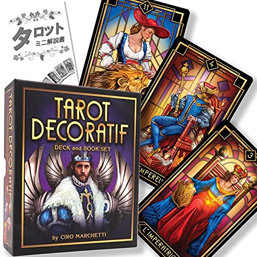 ^bg fR`u fbL Tarot Decoratif Deck and Book Set ^bg肢 {t Ki ^bgJ[h 78