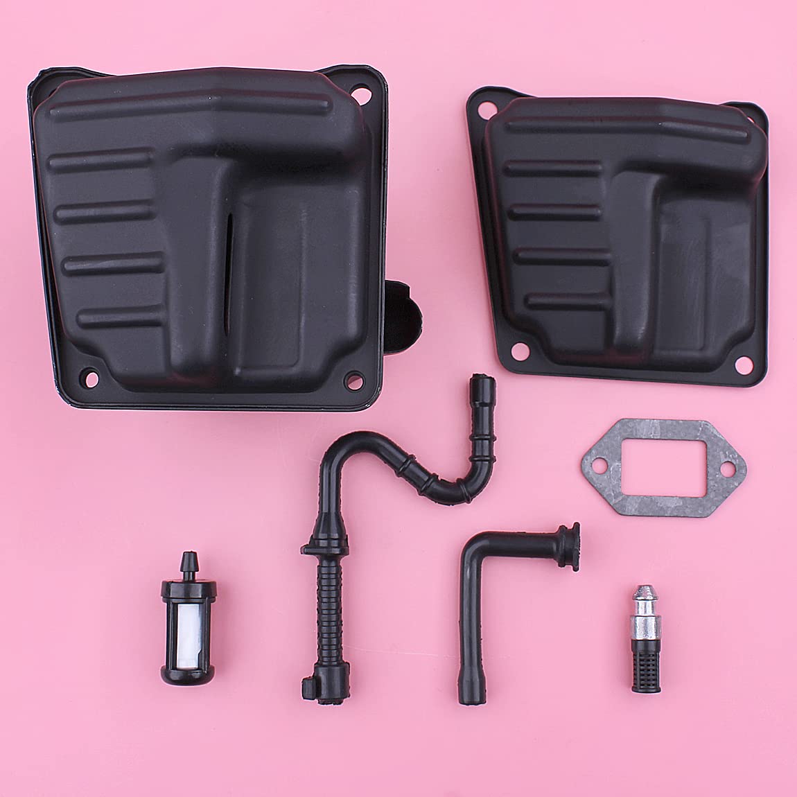 Kit de juntas de escape apto for 044 MS440 046 MS460 MS 440 460 motosierra tipo puerto dual piezas de repuesto 11281400603