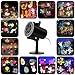 Holiday Projector Light, Syslux Halloween Christmas Projector Lights 16 HD Slides LED Waterproof Light Outdoor Indoor Lights with Remote Control for Party Garden Halloween Xmas Holiday Landscape Decor
