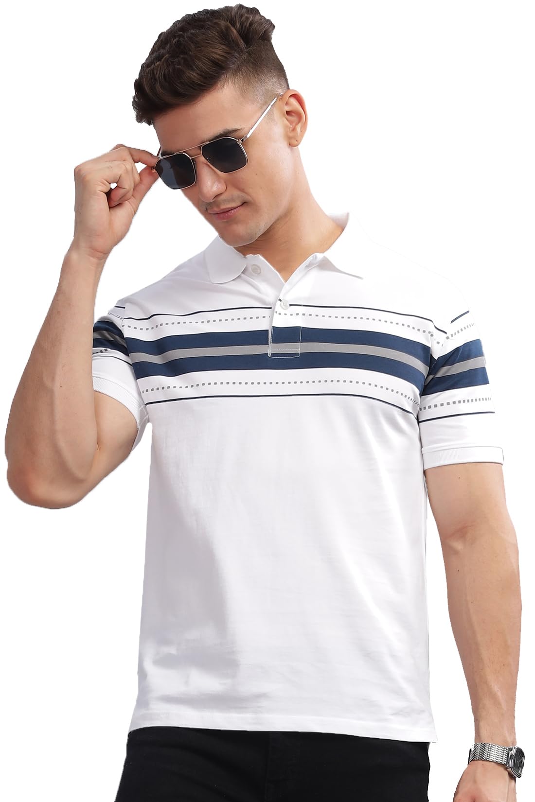Regular Fit Polo T-Shirt for Men| Printed Polo T-Shirt | Cotton Polo T Shirt