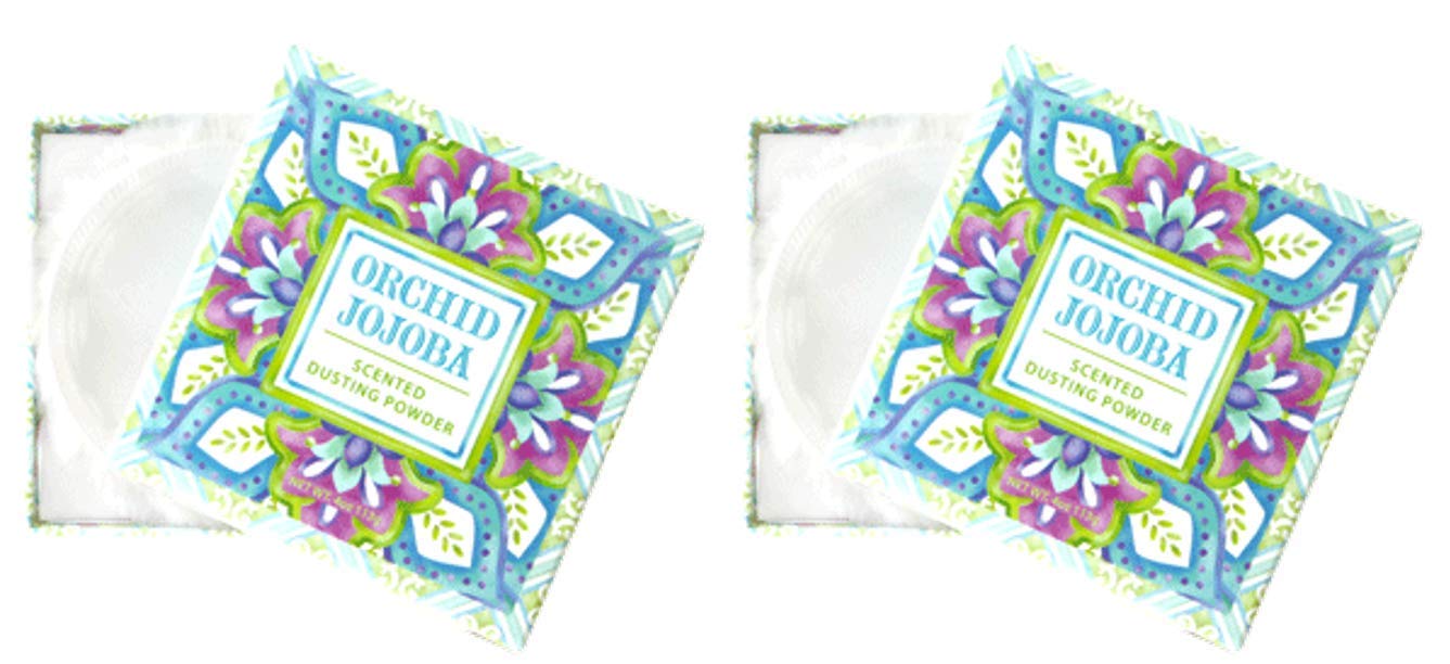 Greenwich Bay Trading Co. Dusting Powder Set of Two (Set of Two Orchid Jojoba)