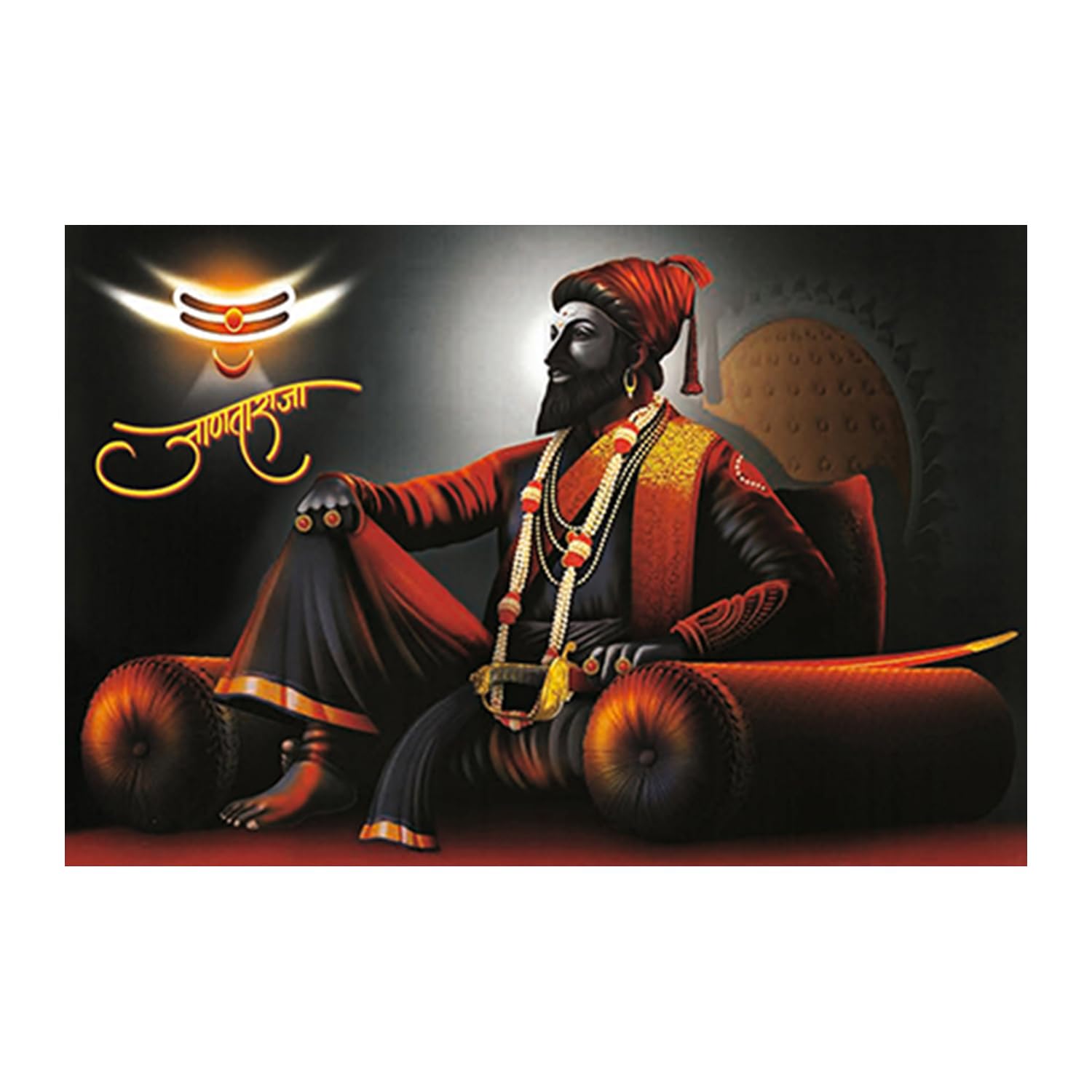 Seven Horses Vastu Wall Art - Sparkle Vinyl Poster -14 Seven Horses Vastu Wall Art - Sparkle Vinyl Poster -14