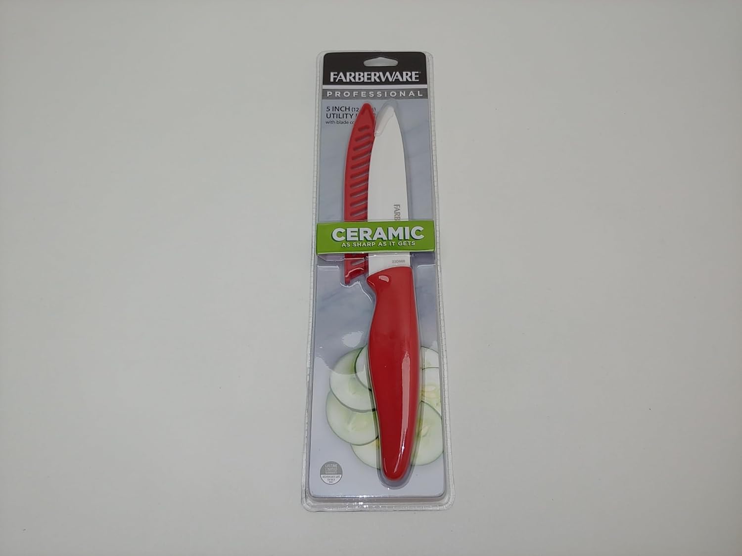 JL Missouri Parts & Misc. 5" Long Faberware Professional Ceramic Utility Kitchen Knife With Blade Cover Gaurd