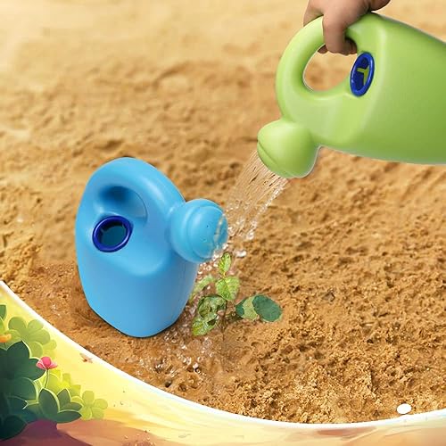Miniatura 5 de Regadera para niños, juguetes de arena de playa, tiempo de juego en el jardín o uso práctico, regadera de plástico ABS para niños, pequeña lata de