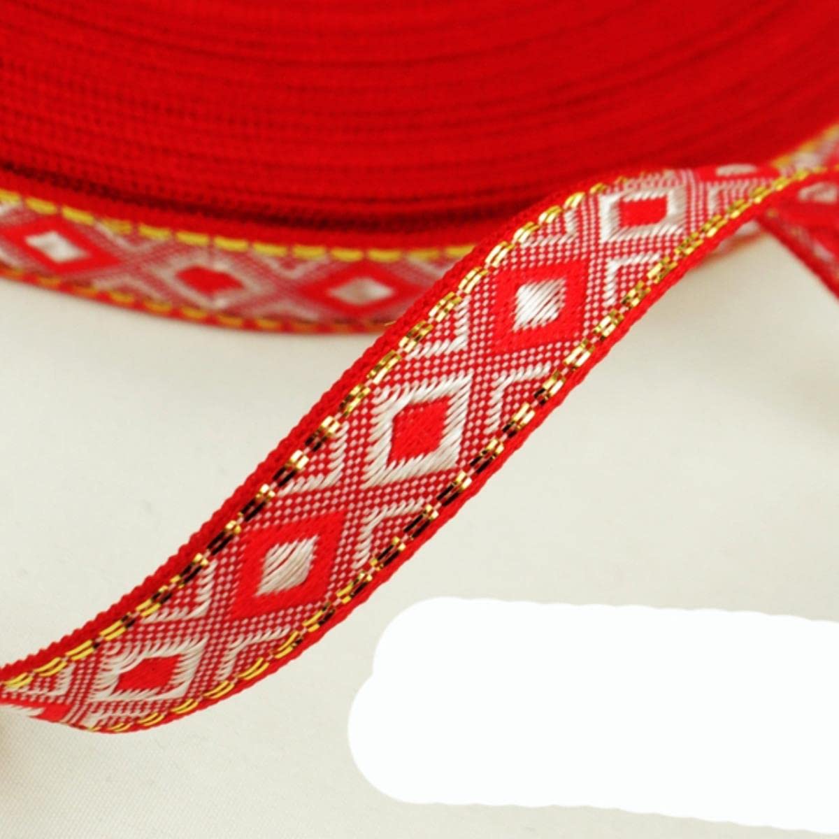 45 m / lotto 1.2 cm di larghezza Jacquard Pizzo Nastro Nastro Artigianato fai da te decorare dollLace Trim Vestiti Borsa Accessori Tessuto ricamato Nastro-8,45 metri prezzo