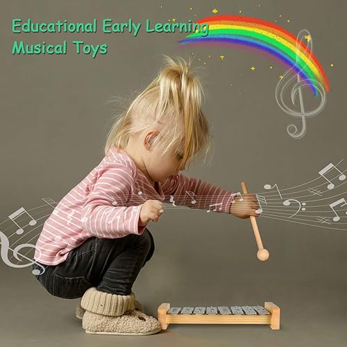 Miniatura 3 de LOOIKOOS Instrumentos musicales para niños pequeños juego musical ecológico para niños preescolares instrumentos de percusión de madera natural