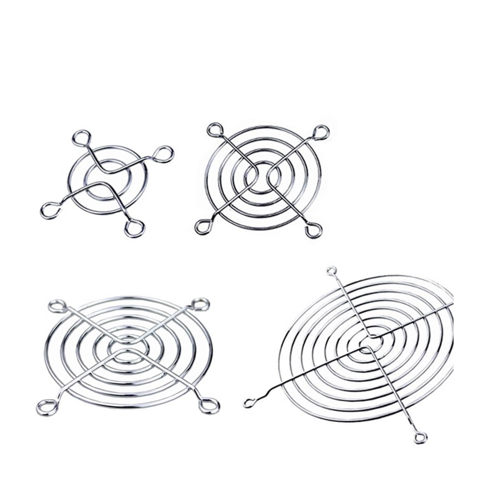 JJKKOZVQF 1PCS Fan Grill for Cooler 120mm 90mm 80mm 60mm 40mm 30mm Fan Metal Mesh Finger Guard Protective Net Computer Case Fan Grill(135MM Grill)