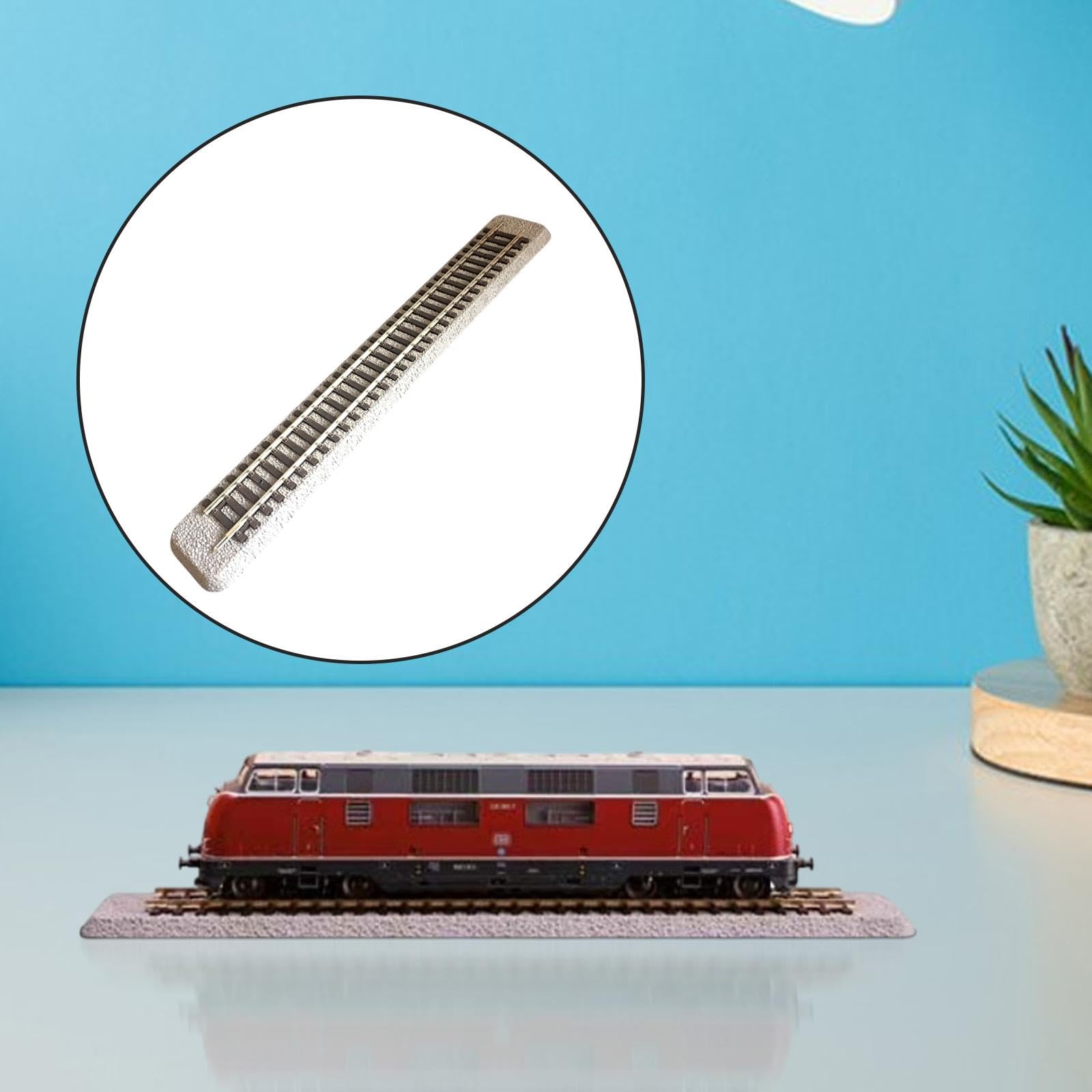 Menolana Model Train HO Scale Track,Railway Straight Accessories Lightweight Hobby Train Accessories Spare Parts Sturdy 1:87 Scale DIY Modified