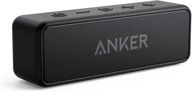 Anker SoundCore 2 głośnik Bluetooth, ogromny z dwoma przetwornikami basowymi, akumulator 24 h, ulepszona ochrona przed wodą IPX7, bezprzewodowy, do iPhone'a, Galaxy itd. (czarny)