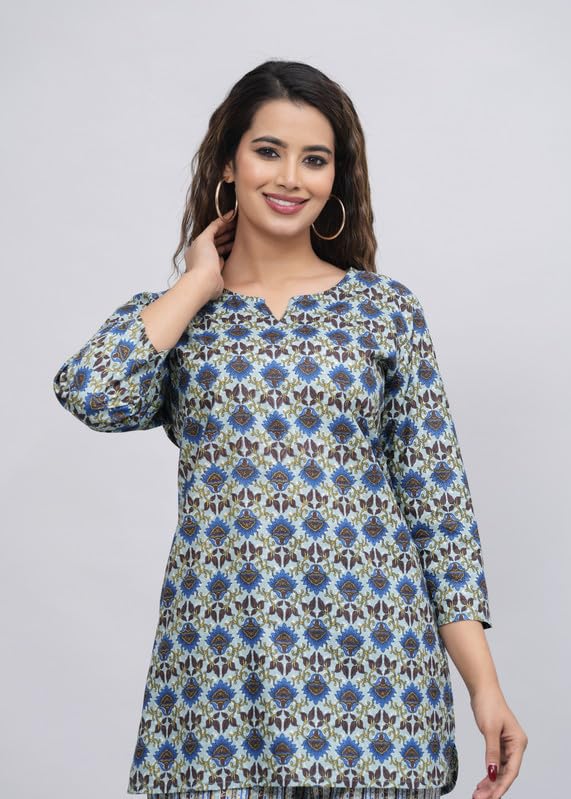 Image of Cotton Printed Night Suit for Women's Shirt and Pyjama Set Sleep wear Set for Womens and Girls