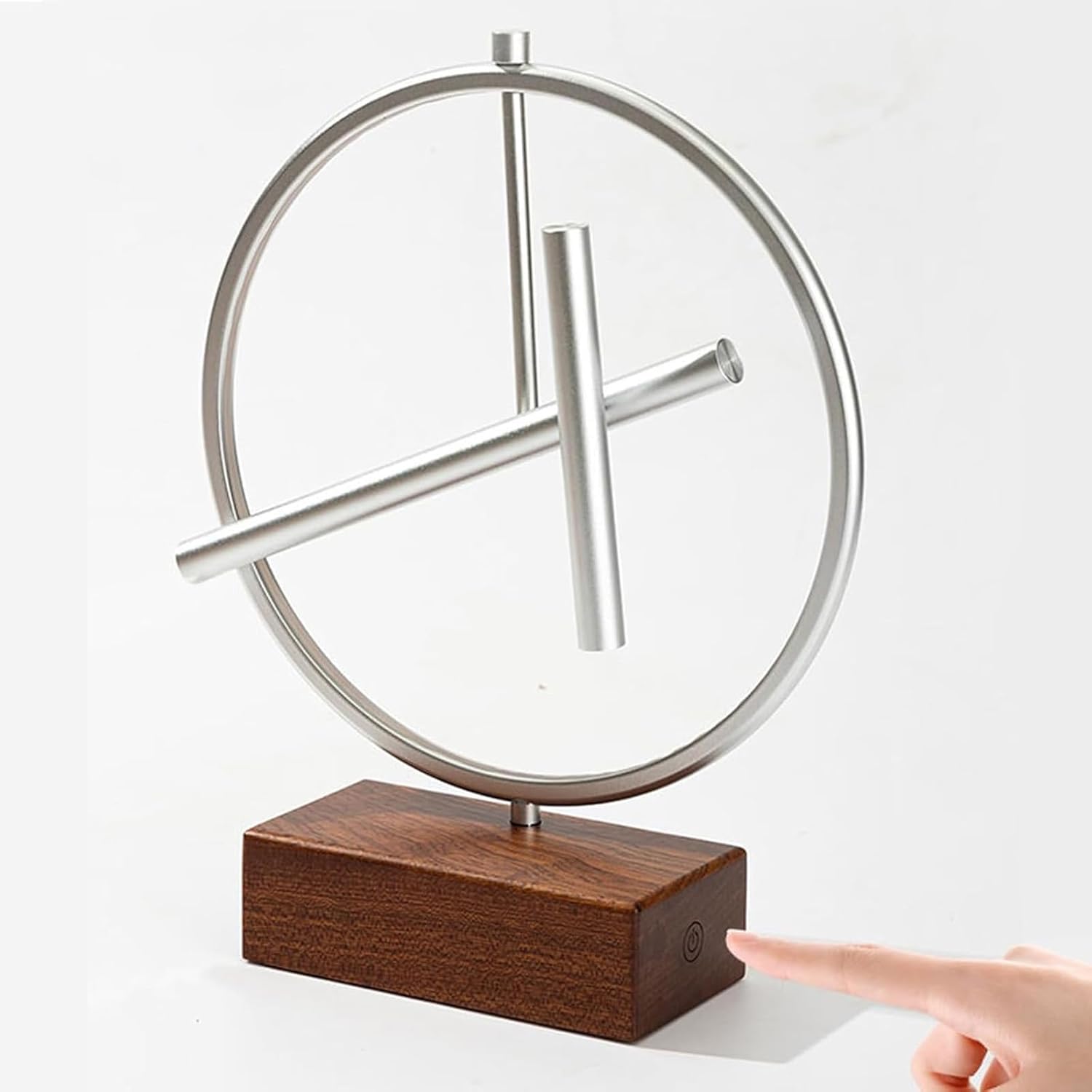 Pendule anti-gravité, pendule du chaos machine à mouvement perpétuel avec éclairage d'ambiance réglable, décoration d'art moderne pour la maison et le bureau