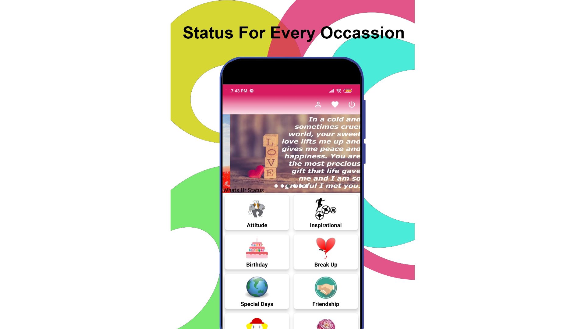 Status Note Photo What's Your Status - Text Status and Photo Status App - App on Amazon ...