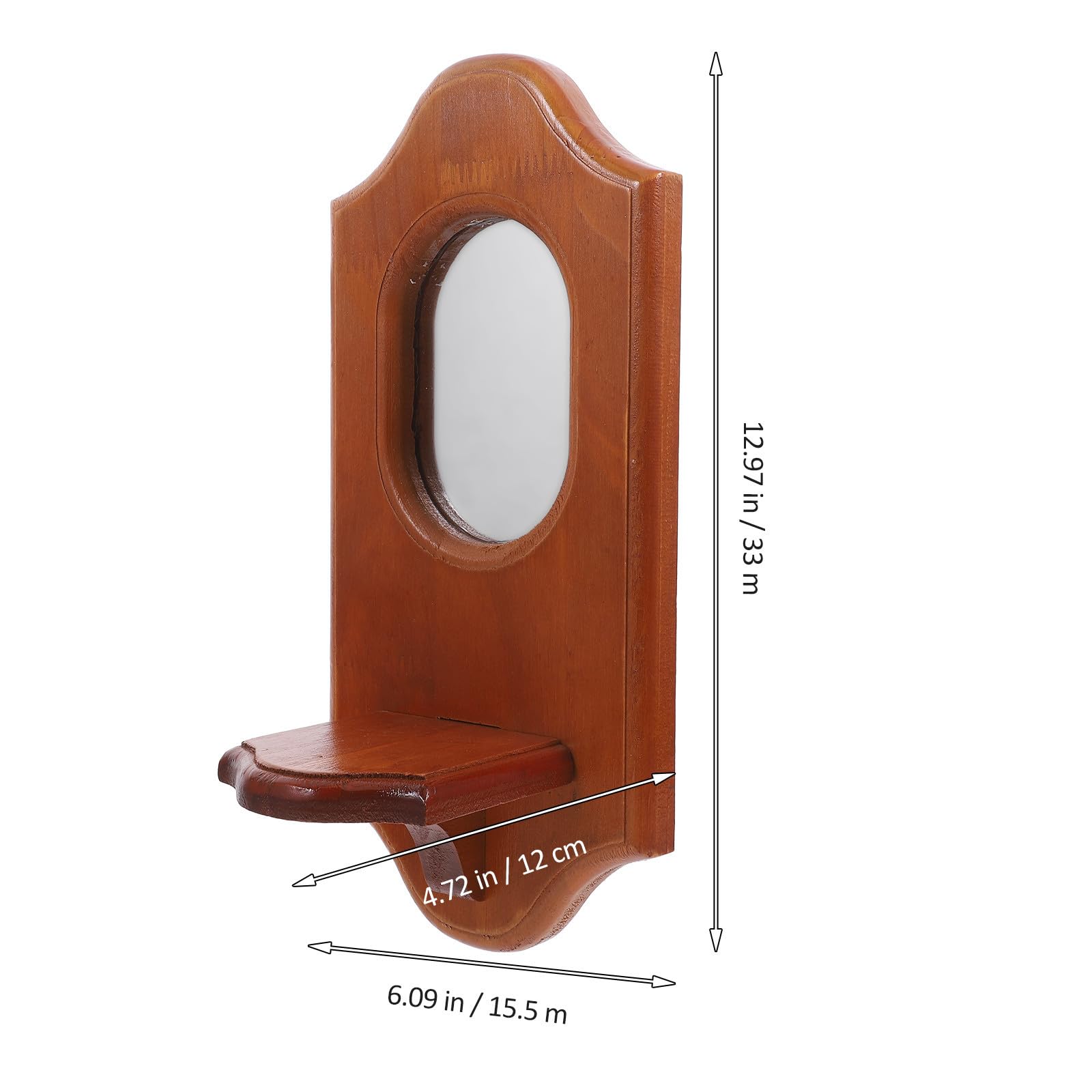 Wandkerzenhalter und Glas mit Vintage Design Braun zur Wandmontage für Wohnzimmer und Arbeitszimmer Dekorative Wanddekoration und Duftkerzenhalter