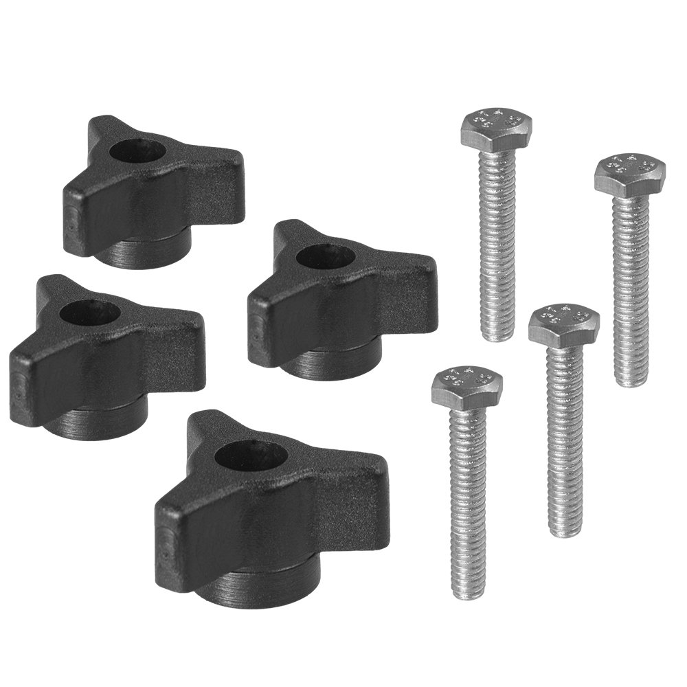 Amazon.com: Peachtree Woodworking 1/4 x 20 Black Plastic Star Knob