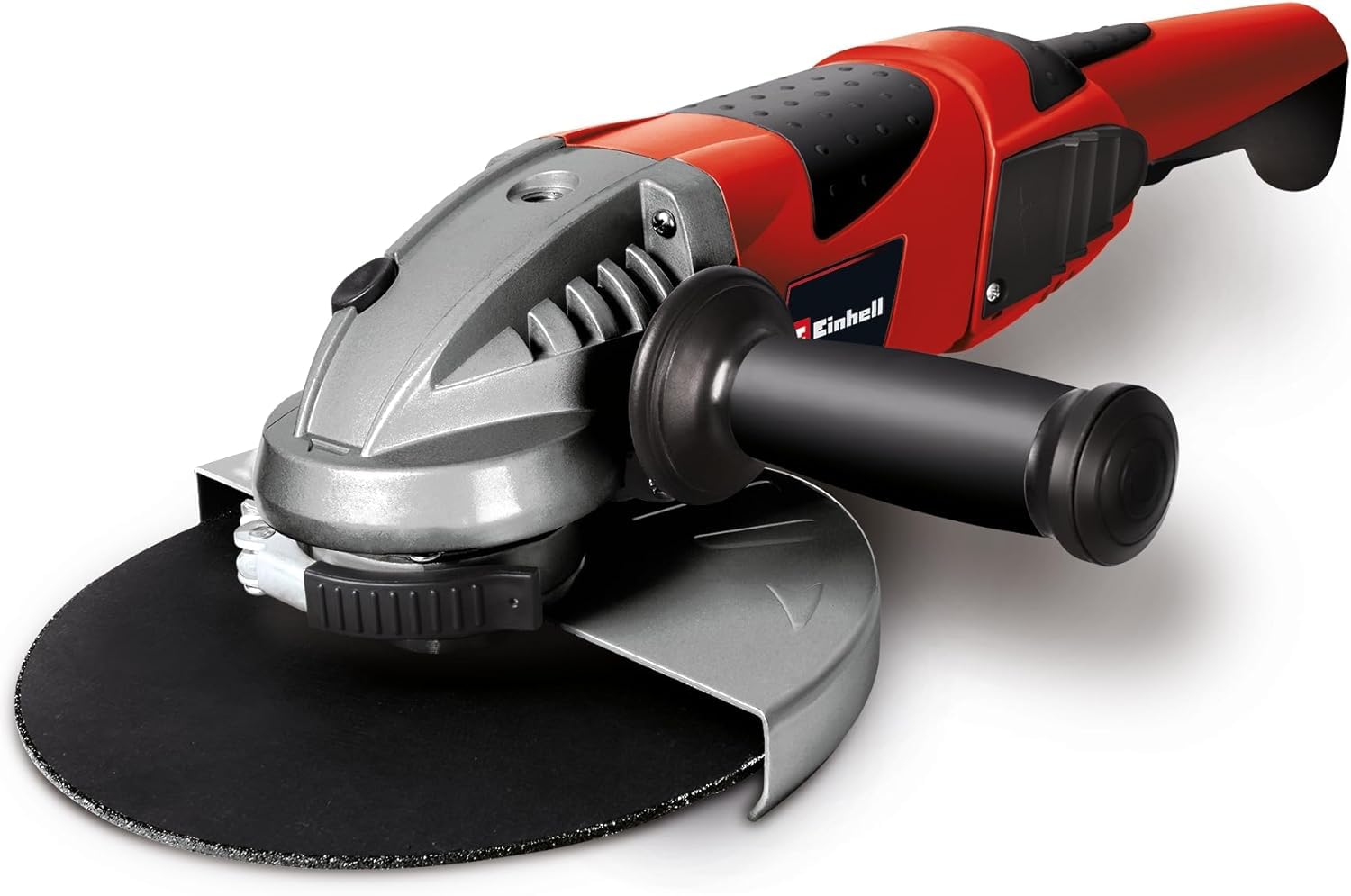 Einhell Amoladora eléctrica con cable - TE-AG 230/2000. 2000 W, 230 V, 8,7 Amperios, diámetro del disco 230 mm. Arranque suave, asidero giratorio, cubierta protectora.