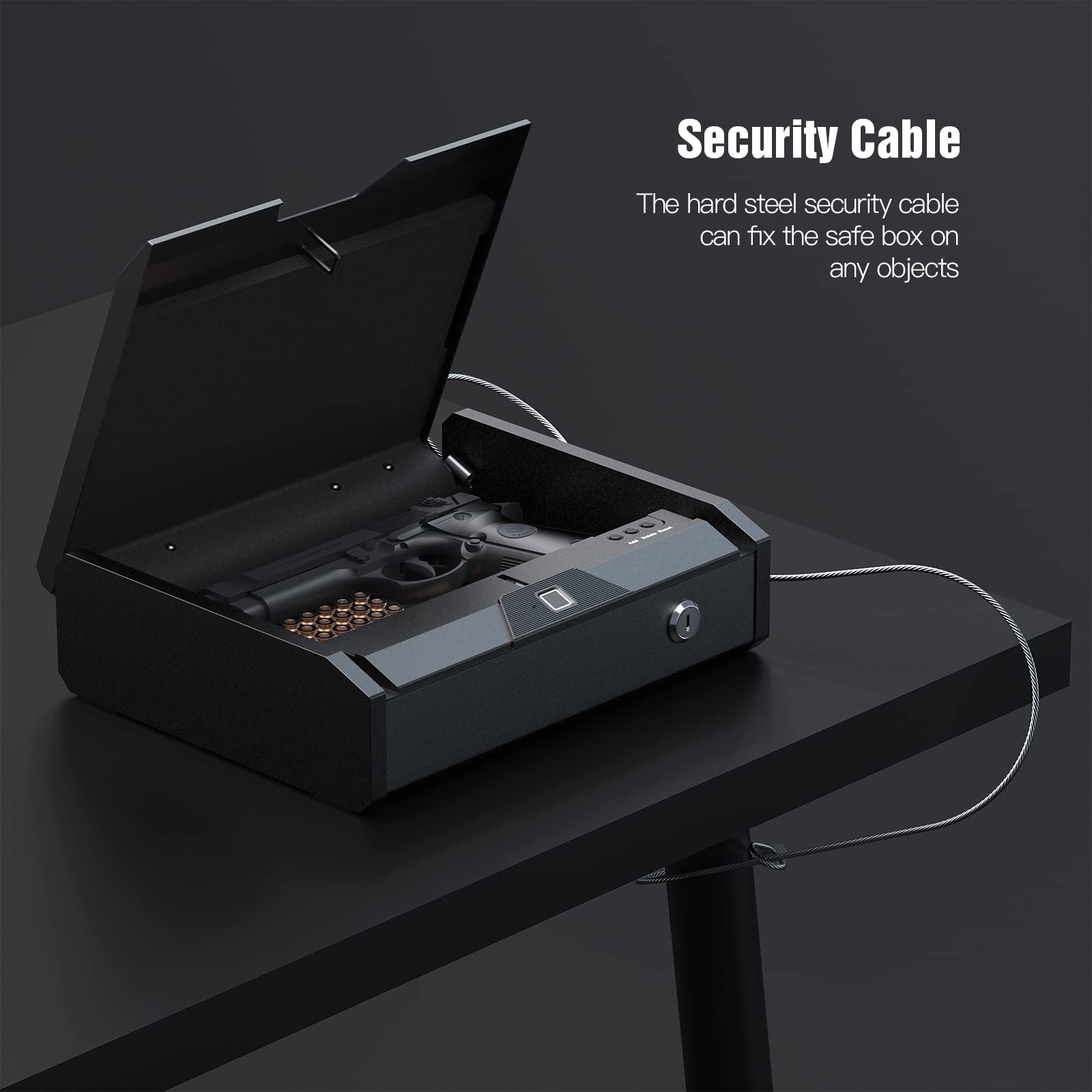 Buy Gun Safe Pistol Safe, Biometric Gun Safe for Handgun, with