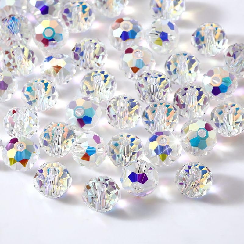 HANGINTHERE Stretch Healing Crystal Beaded Bracelets for Women, 8mm,7 Inch,Crystal Bracelet Gift for Mom Wife3