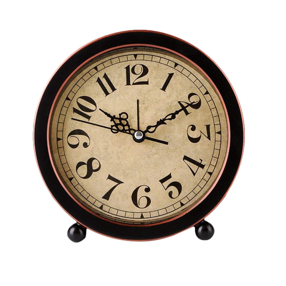 Reloj Despertador Retro Silencioso Para Decoración De Mesa Reloj De Escritorio Vintage Para Dormitorio Y Oficina