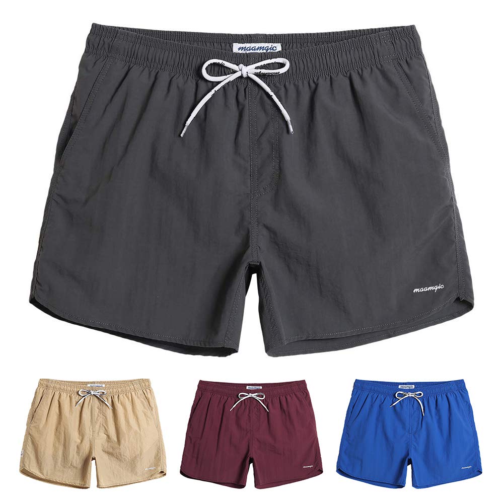 MaaMgic Mens Swim Trunks with Mesh Lining Quick Dry Mens Bathing Suit Shorts — view 12