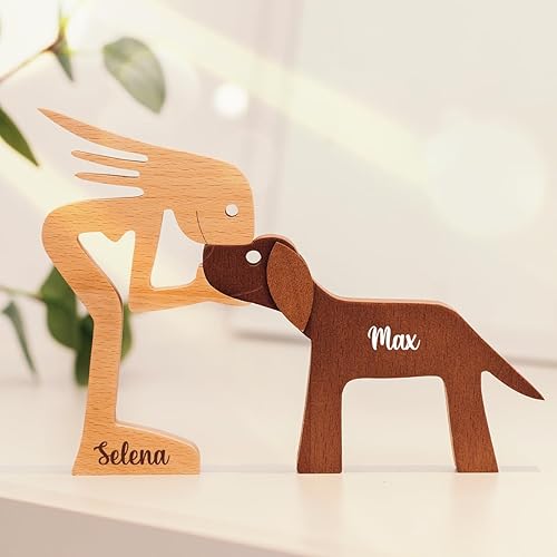 Miniatura 2 de Pawfect House Escultura de madera, estatuas de perro, decoración del hogar, decoración de estatua para el hogar, decoración de madera, decoración de