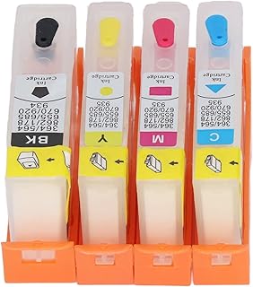 4 Pcs Cartucho de Tinta Impressora Cartucho Cartucho de Tinta Substituição Chip Substituição Cartucho Cartucho de Tinta para Escritório (HP 655)