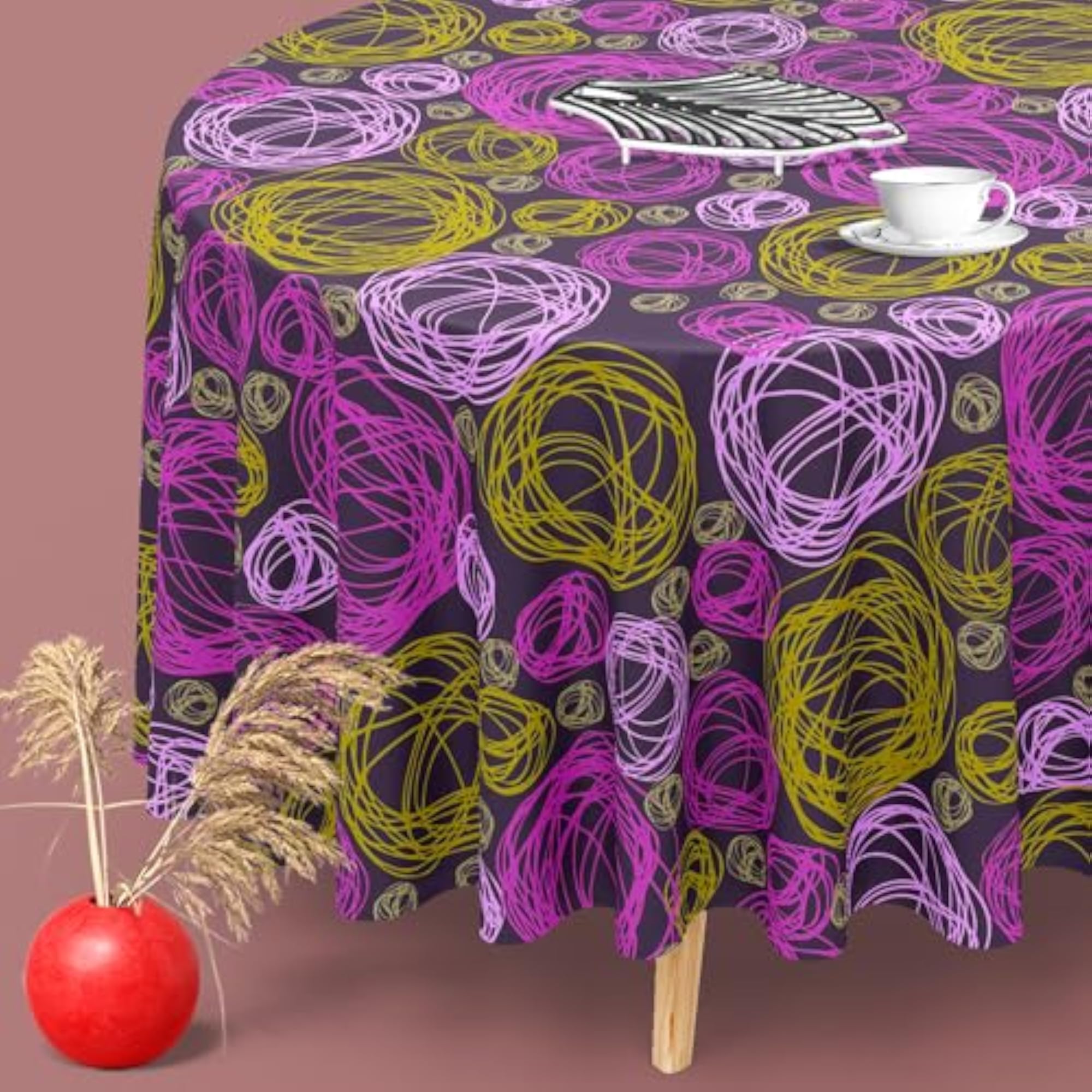 Swirl D1 Table Cloth Cover for Dining