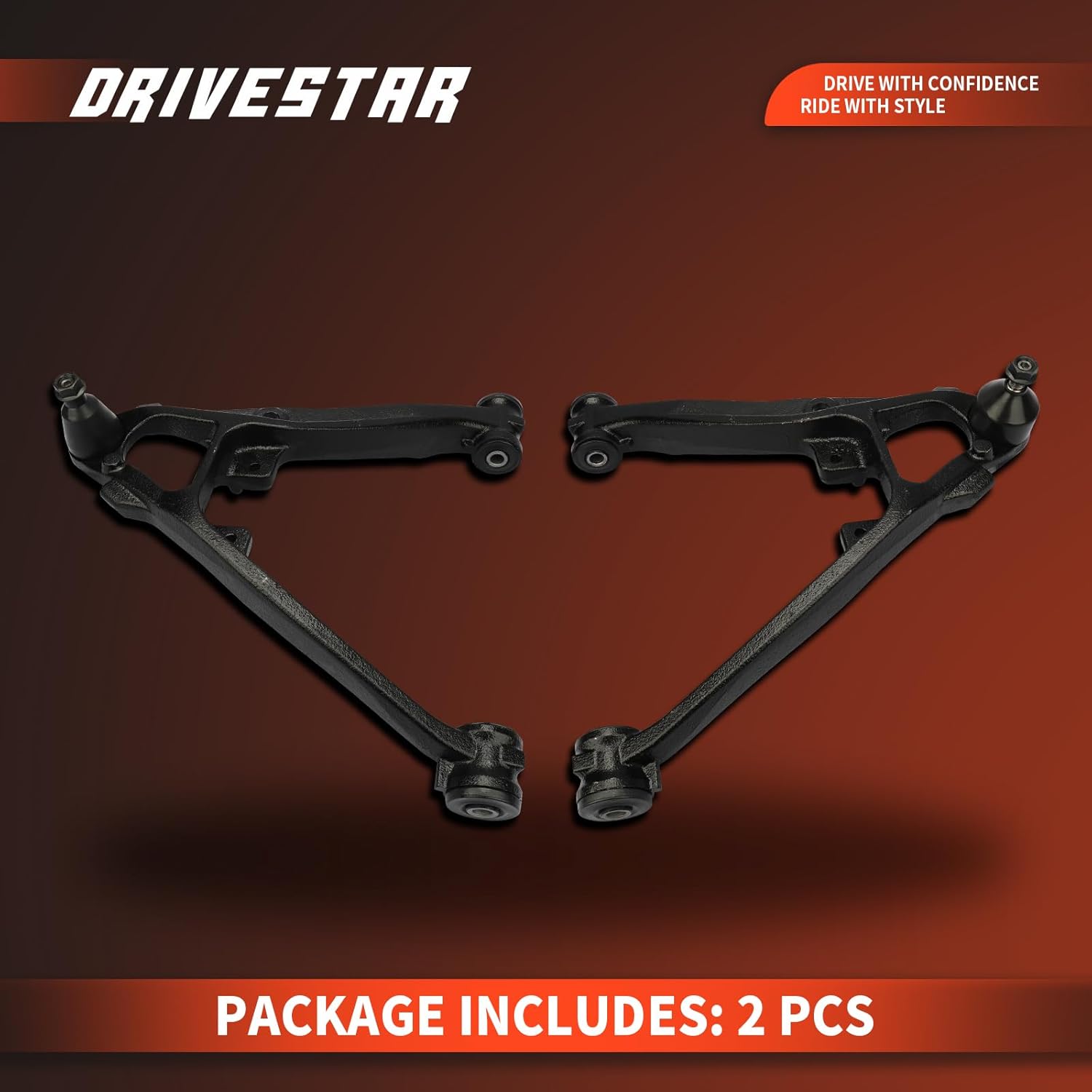 DRIVESTAR 2PCS K620888 K620889, for Cadillac Escalade ESV/EXT, for Chevy Avalanche/Silverado/Suburban 1500/ Tahoe, for GMC Sierra/Yukon XL 1500, Front Left Right Lower Control Arm w/Ball Joint